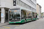 Mercedes eCitaro 7116, auf der Linie 31, wartet am 07.09.2026 an der Endstation am Claraplatz.