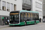 Mercedes eCitaro 8101, auf der Linie 33, wartet am 07.09.2026 an der Endstation in der Spiegelgasse.