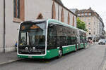 Mercedes eCitaro 7116, auf der Linie 31, wartet am 07.09.2026 an der Haltestelle Claraplatz. Aufnahme Basel.