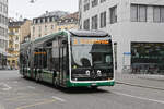 Mercedes eCitaro 7130, auf der Linie 36, f�hrt am 07.09.2026 durch die Spiegelgasse zur Endstation an der Schiffl�nde.