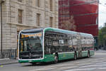 Mercedes eCitaro 7118, auf der Linie 30, f�hrt am 16.10.2026 zur Endstation am Bahnhof SBB. Aufnahme Basel.