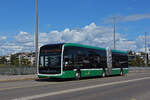 Mercedes eCitaro 7134, auf der Linie 30, �berquert am 14.09.2026 die Johanniterbr�cke. Aufnahme Basel.