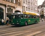 Aus dem Archiv: FBW Autobus mit der Betriebsnummer 84 auf der Linie 37 an der damaligen Endhaltestelle Schifflände.