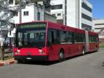 Die Grossbaustelle auf der Linie 14 hat begonnen. Die roten Van Hool Busse von Bernmobil sind im Einsatz. Hier bedient der Bus 740 (ex Bernmobil 244) die Haltestelle Ksteli. Die Aufnahme stammt vom 29.05.2012. 