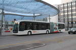BBA Nr. 164 (Mercedes eCitaro G) am 21.2.2024 beim Bhf. Aarau