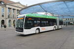 BBA Nr. 172 (Mercedes eCitaro G) am 9.1.2025 beim Bhf. Aarau