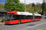 Hess Trolleybus 27, auf der Linie 12, bedient die Haltestelle beim Bärenpark. Die Aufnahme stammt vom 24.04.2019.