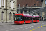 Hess Trolleybus 22, auf der Linie 12, fährt Richtung Bubenbergplatz. Die Aufnahme stammt vom 21.08.2021.