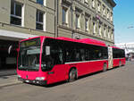 Mercedes Citaro 844, auf der Linie 19 bedient die Haltestelle in der Christoffelgasse. Die Aufnahme stammt vom 18.02.2013.