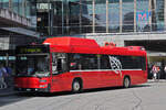 Volvo Bus 133, auf der Linie 21, bedient die Haltestelle beim Bahnhof Bern.