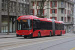 Volvo Hybrid Bus 873, auf der Linie 19, fährt durch die Monbijoustrasse. Die Aufnahme stammt vom 30.11.2021.