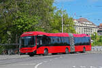 Volvo Hybridbus 231, auf der Linie 19, fährt am 20.04.2026 zur Haltestelle Helvetiaplatz.