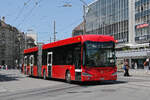 Irizar ie Elektrobus 246, auf der Linie 17, f�hrt am 15.06.2026 f�hrt am 15.06.2026 zur Haltestelle beim Bahnhof Bern.