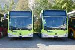 Zwei MB C2 K Hybrid für die Busland AG bei Evobus in Kloten abgestellt am 13.10.18.
