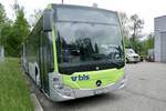 Der andere neue Gelenkbus MB C2 G 301 der Busland AG am 13.5.20 vor dem Depot in Langnau.