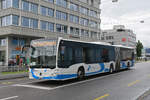 Mercedes Citaro 214 von Busbetrieb Olten G�sgen, auf der Tramersatzlinie 11, f�hrt am 18.05.2026 zur Endstation beim Dreispitz.
