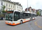 Beim BSU sind seit kurzem die ersten Citaro C2G im Einsatz. Im Bild ist Wagen Nr. 37 auf der Linie 7 beim Hauptbahnhof Solothurn, 01.10.2013.

