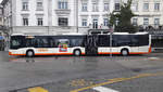 BSU: Mercedes CITARO Gelenkbus auf den nächsten Einsatz wartend in Solothur-HB am 28.