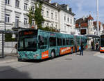 BSU - Mercedes Citaro Nr.52 SO 155952 unterwegs auf der Linie 1 bei der Haltestellen vor dem Bahnhof in Solothurn am 14.08.2019