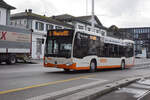 Mercedes Citaro 88 der BSU, auf der Linie 6, fährt zur Haltestelle am Bahnhof Solothurn. Die Aufnahme stammt vom 06.12.2021.