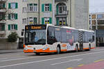 Mercedes Citaro 59, auf der Linie 4, fährt am 18.01.2023 zur Haltestelle beim Bahnhof Solothurn.