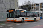 Mercedes Citaro 96 fährt am 18.01.2023 als Dienstfahrt zur Haltestelle am Bahnhof Solothurn.