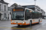 Mercedes Citaro 96, auf der Linie 10, fährt am 18.01.2023 zur Haltestelle beim Bahnhof Solothurn.
