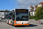 Mercedes Citaro 1297, auf der Linie 6, bedient am 15.09.2025 die Haltestelle beim Bahnhof Solothurn.