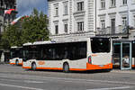 Mercedes Citaro 1277, auf der Linie 3, bedient am 15.09.2025 die Haltestelle beim Bahnhof Solothurn.