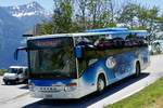 LLB Setra 415 UL 'VS 38011' der am 16.6.19 als Shuttle Bus nach Leuk unterwegs ist.