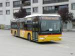 Postauto - Mercedes Citaro AG 348534 unterwegs nach Obersulz bei den Bushaltestellen beim Bahnhof Laufenburg am 24.10.2013