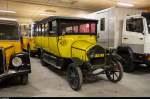 Das älteste erhaltene Postauto ist dieser Berna Alpenwagen von ca. 1917. Er steht heute zusammen mit Dutzenden weiteren Fahrzeugen abgestellt in der Sammlung des Museums für Kommunikation (ehemals PTT-Museum) in der Nähe von Schwarzenburg. Am 13. September 2015 war die Sammlung zum ersten Mal seit etwa 10 Jahren wieder einmal für die Öffentlichkeit zugänglich.