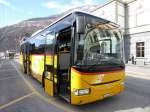 Postauto - IVECO Irisbus Crossway  VS  354602 vor dem Bahnhof Brig am 16.02.2016