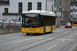 Dieser Hess Bus mit dem Kennzeichen GR-85630 fährt am 16.10.2015 durch Chur.
