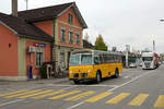 PTT: Impressionen vom Postautobetrieb in Aarberg.