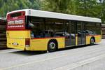 HESS Buszug Anhänger ex VBL am 16.9.18 auf dem Parkplatz der Schilthorn Bahnen in Stechelberg parkiert.