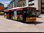 Postauto - Setra S 315 NF  TI  215031 unterwegs in der Stadt Bellinzona am 17.07.2020