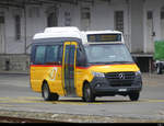Postauto - Mercedes Sprinter City  TI  339208 in Giubiasco beim Bahnhof am 12.02.2021
