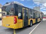 Heckansicht des MB C2 hybrid '11558' vom PU Wielandbus, Murten am 17.5.21 beim Bahnhof Kerzers.