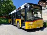 Solaris Urbino 8,6 '5471' ex PU Walker, Bitsch am 14.6.21 bei der Endhaltestelle Bitsch, Wasen.
