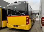 Heckansicht des neuen MB C2 hybrid '11705' für den PU Geissmann Bus, Hägglingen am 13.11.21 bei Evobus Winterthur.