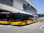Postauto/PU SteinerBus Nr. 20, PAG-ID: 11247, BE 32333 (Solaris New Urbino 18) am 13.6.2022 beim Bhf. Bern