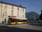 Postauto/Regie Lugano TI 316 303, PAG-ID 10821 (Mercedes Citaro C2 O530LE) am 19.5.2022 in Lugano, Piazza Manzoni