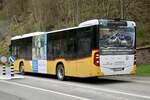 Heckansicht des MB C2 hybrid '11686' der PostAuto Regie Interlaken am 23.4.23 in Wilderswil.