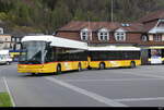 Postauto - Hess SG  425001 mit Anhänger in Interlaken als Bahnersatz für die BOB auf den Linien Interlaken - Grindelwald / Interlaken - Lauterbrunnen am 22.04.2023