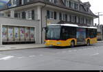 Postauto - Mercedes Citaro  BE  637781 beim Bhf. Frutigen am 30.04.2023
