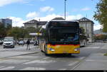 Postauto - Mercedes Citaro  VD 259045 unterwegs vor dem Bahnhof in Yverdon am 21.10.2023