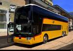 Postauto - VanHool TDX 25 astromega  GR  170401 bei den Bushaltestellen beim Bahnhof Bellinzona am 29.05.2025