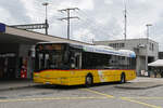 Solaris Bis der Post, auf der Linie 86 fährt am 01.09.2025 bei der Haltestelle am Bahnhof Rheinfelden ein.