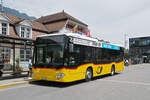 Mercedes Citaro der Post, auf der Linie 104, wartet am 27.06.2025 an der Haltestelle beim Bahnhof Interlaken Ost.